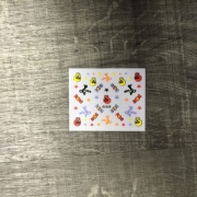 3D sticker farbig schwarz XF 570